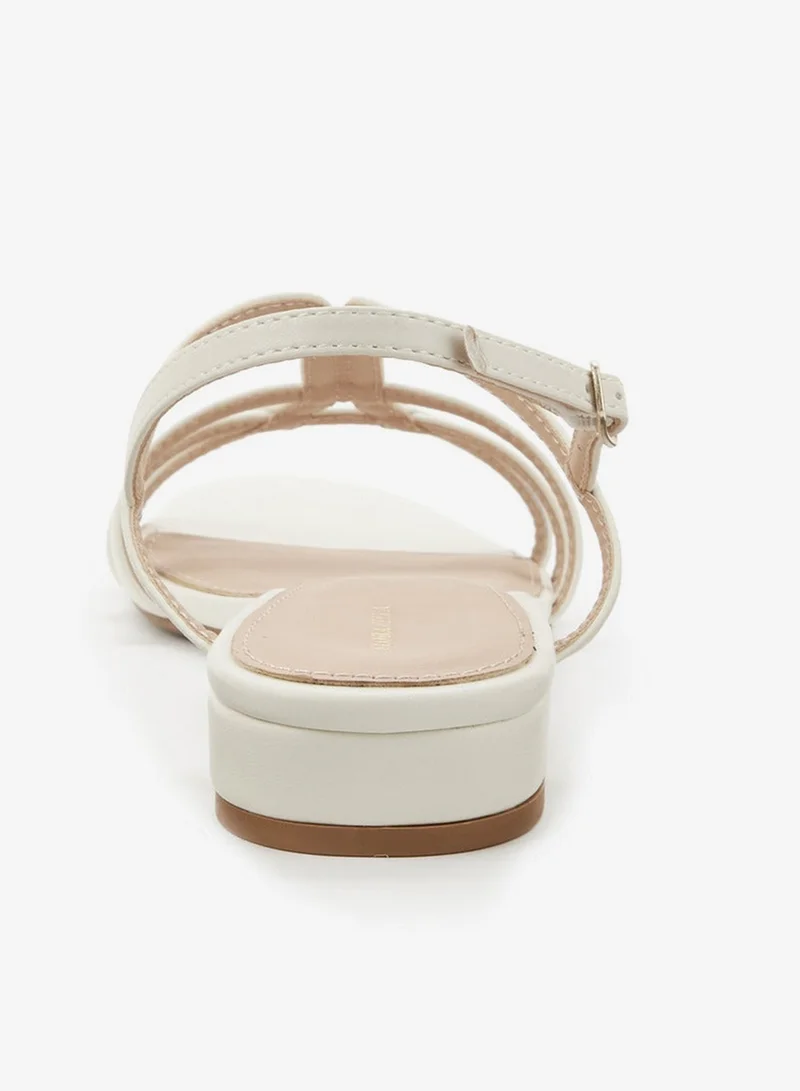 Flora Bella By Shoexpress White Women Strappy Sandals for Women | Best Price UAE