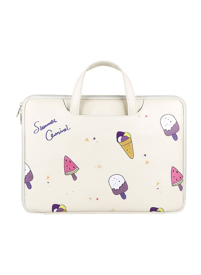 ST01KT Lightweight PU Printed Laptop Bag, Size:13.3 inch(Ice Cream)