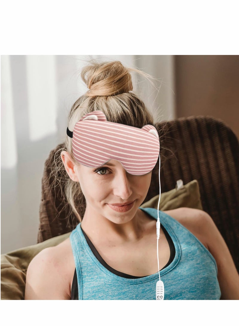 USB Heated Eye Mask for Dry Eyes Relief, Sleep Aid with Time Control, Soothing Warm Compress for Stye & Blepharitis, Perfect for Relaxation - Image 5