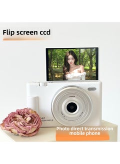 Generic Flip Screen High Pixel HD Mobile Phone Student Campus Micro Single Camera Ccd Gift With Camera 4800w-Body Color:6400w Flip Screen Listening To Music Filter Elegant White - Recommended Tuhao Package 5128g Memory Can Take 100k Pictures  - Image 3