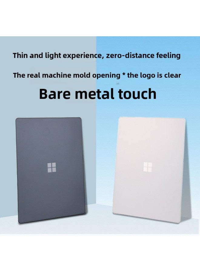 جراب حماية لجهاز الكمبيوتر المحمول من مايكروسوفت مقاس 13 بوصة لجهاز الكمبيوتر Surface LaptopGo - اللون: شفاف غير لامع - الطراز الملائم: Surface Laptop 2/3/4/5 13.5 1769/1867/1958/1950 - Image 3
