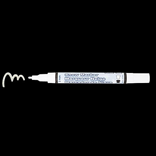 Marvy Uchida Uchida 1022S-C Marvy Fine Point Paper and Fabric Embellishing Snow Marker, White - Image 2