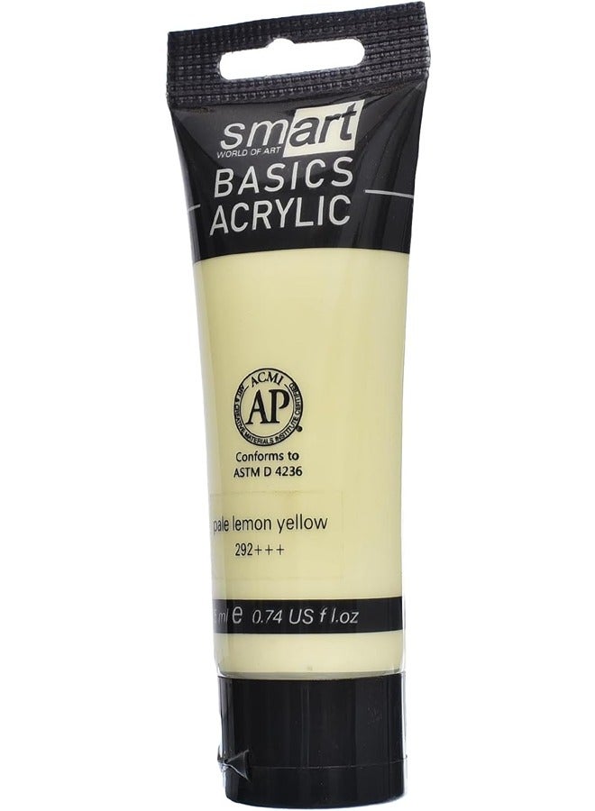 Smart STK1-701 High Quality Basics Acrylic Color Tube 75ml (292+++) - Pale Lemon Yellow - Image 2