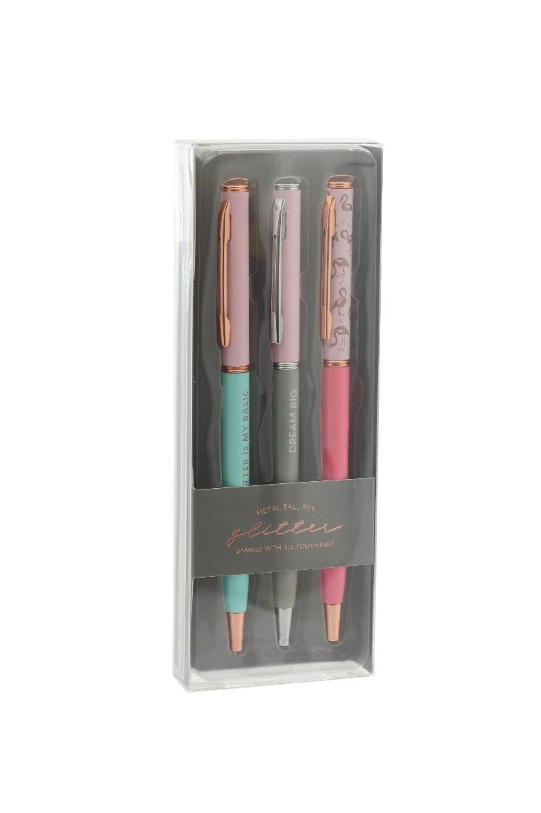 قلم حبر جاف "تألق بكل قلبك"