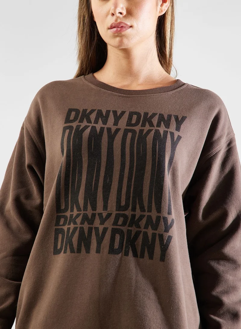 DKNY Sport Logo Crew Sweatshirt