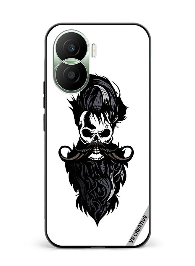 VR CREATIVE Protective Case Cover For Honor Play7T Pro Skull Beard Design Multicolour - Image 1