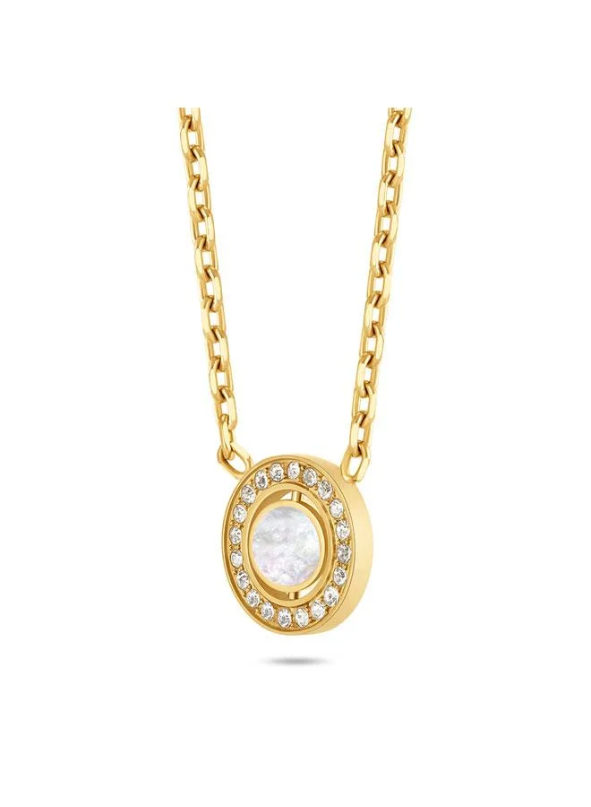 CERRUTI 1881 Larissa Gold Plated Stainless Steel Necklace for Women 450mm