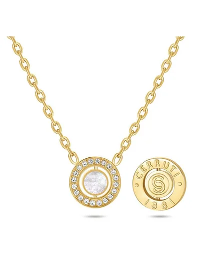 CERRUTI 1881 Larissa Gold Plated Stainless Steel Necklace for Women 450mm