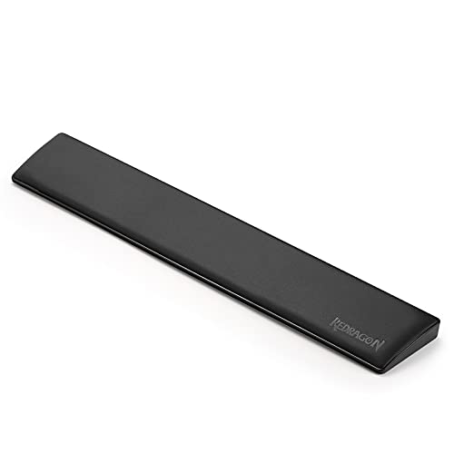 Redragon P037 Meteor L Computer Keyboard Wrist Rest Pad, Ergonomic Soft Memory Foam Wrist Support w/Anti-Slip Rubber Base, 100% 104 Keys Standard Size 17.12 x 2.87 in, 0.78 inch (20mm) Height, Black - Image 1