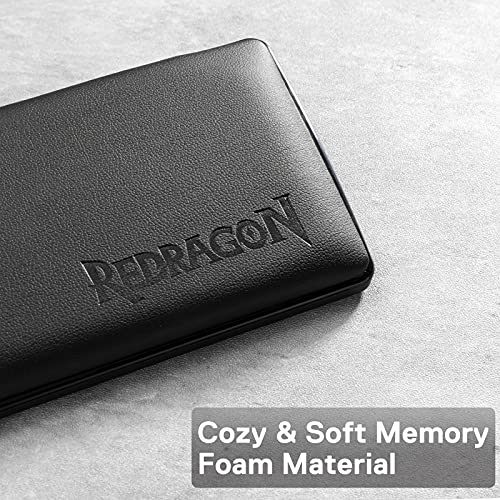 Redragon P037 Meteor L Computer Keyboard Wrist Rest Pad, Ergonomic Soft Memory Foam Wrist Support w/Anti-Slip Rubber Base, 100% 104 Keys Standard Size 17.12 x 2.87 in, 0.78 inch (20mm) Height, Black - Image 4