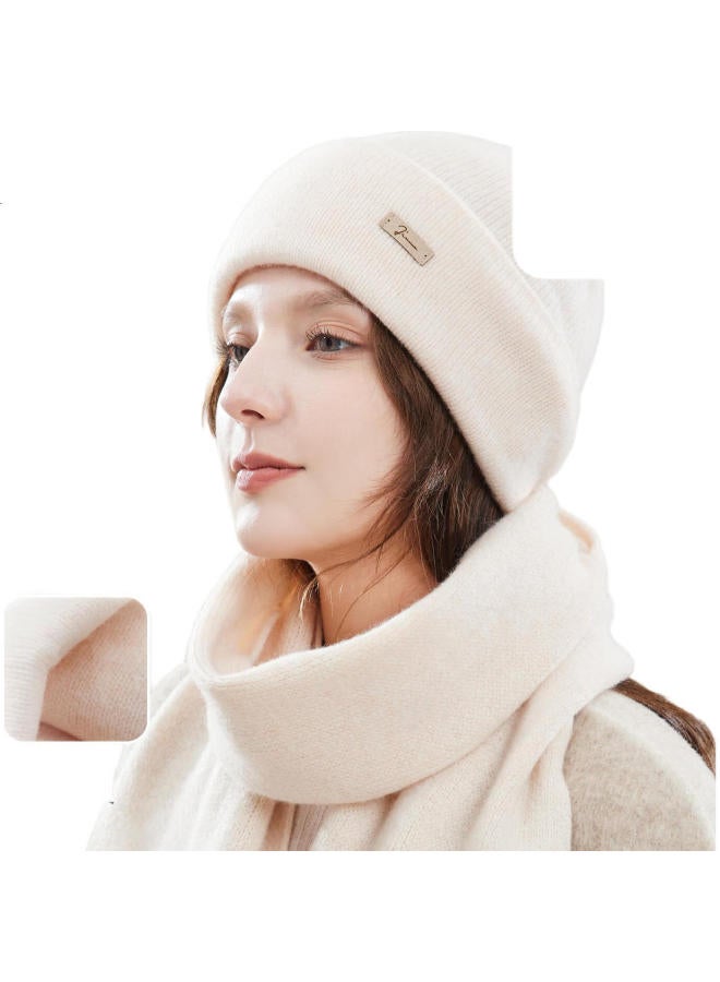 JIUMU Pure Wool Hat For Women, Autumn And Winter Warm Knitted Cap, Ladies' Knitted Hat, Postpartum Hat, Winter Cold-Proof Hat My070 - Image 3