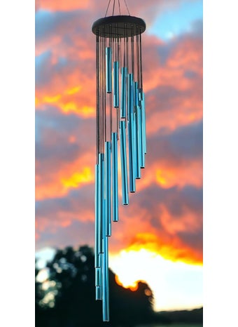 PARADIGM PICTURES Paradigm Pictures Wind Chimes for Home Home Decor Items Blue Color  - Image 1