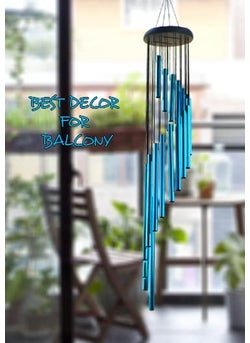 PARADIGM PICTURES Paradigm Pictures Wind Chimes for Home Home Decor Items Blue Color  - Image 3