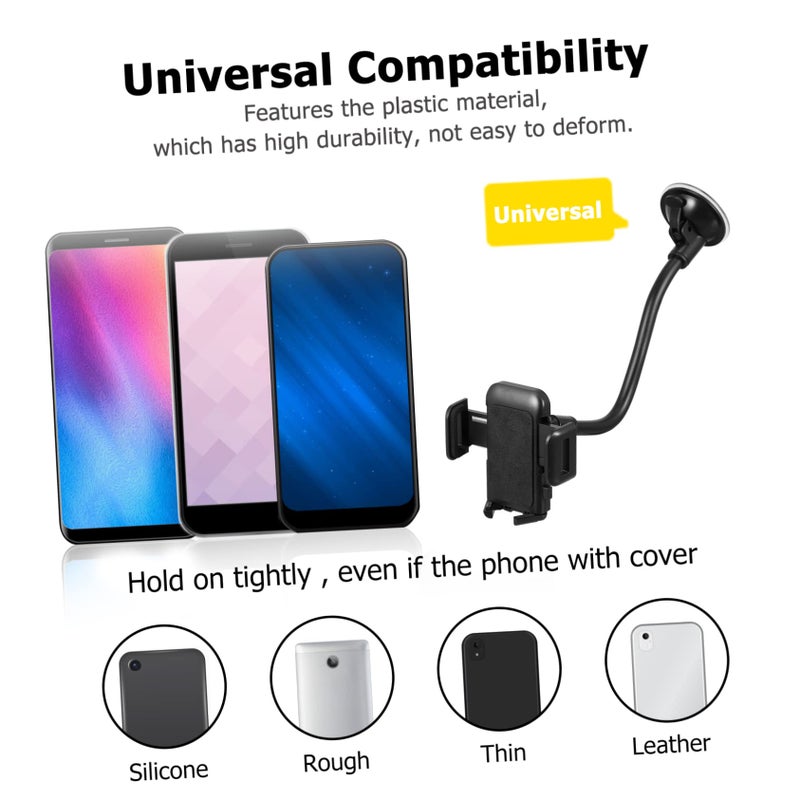 Universal Car Windshield Phone Mount Suction Cup Stand Easy Installation Stabilizing Washable - Image 5