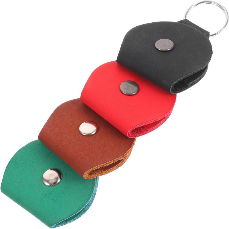 24Pcs Guitar Pick Keychain Heavy Duty PU Plectrum Holder For Accessories Portable Storage Bag Scratch Resistant - Image 2