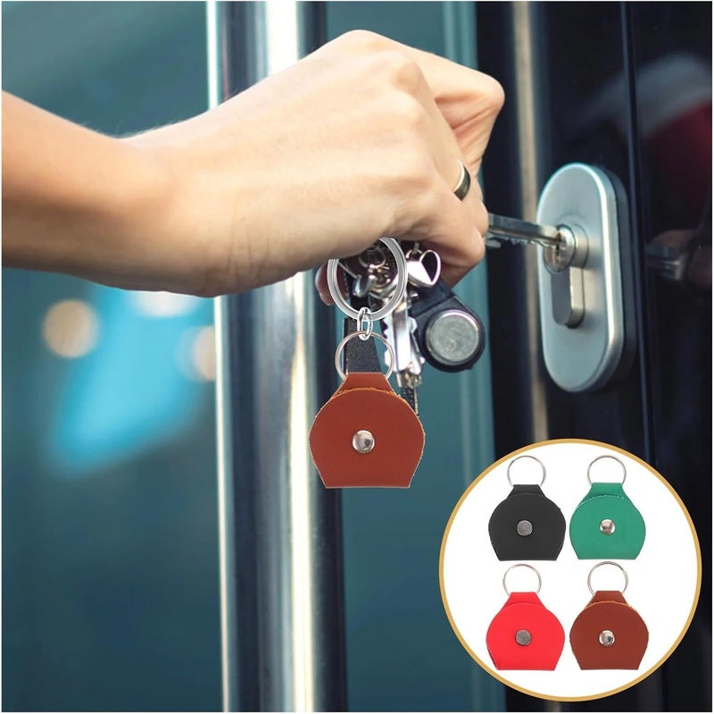 24Pcs Guitar Pick Keychain Heavy Duty PU Plectrum Holder For Accessories Portable Storage Bag Scratch Resistant - Image 4