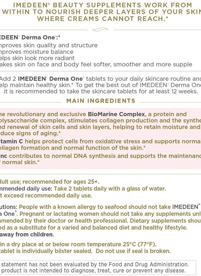 Imedeen - Derma One First Signs of Aging Formula Marine Complex and Antioxidant Supplement - Image 1