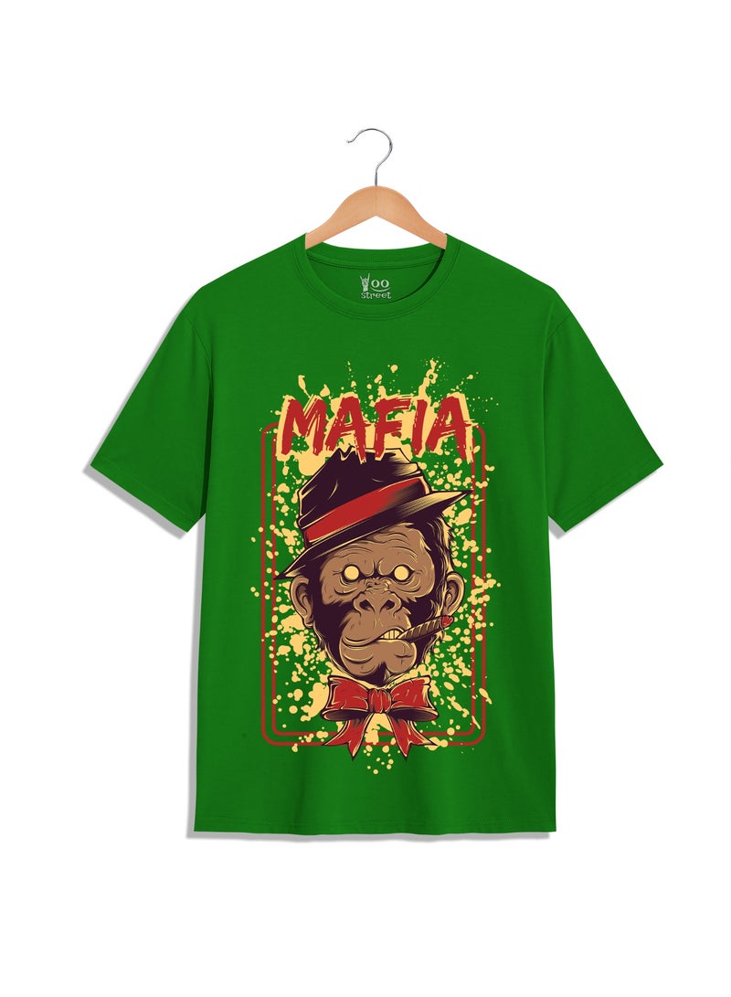 SHOP NEW ARRIVALS THE MAFIA KINGPIN APE T-SHIRT Motivational Quote Graphic Tee for Men Women Inspirational Success Mindset Gift Unisex Comfortable Cotton - Image 1