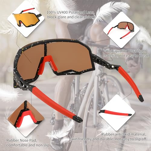 FEISEDY Polarized Cycling Sunglasses Women Men Outdoor Sports Sunglasses Baseball Running Biking Fishing Sunglasses B2994 - Image 5