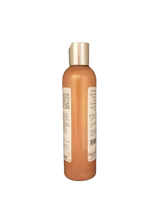 glimmer goddess Glimmer Goddess Glow Organic Shimmer Sunscreen - Reef-Safe SPF 40+ Broad Spectrum Protection, 8 oz - Vegan, Cruelty-Free  - Image 2
