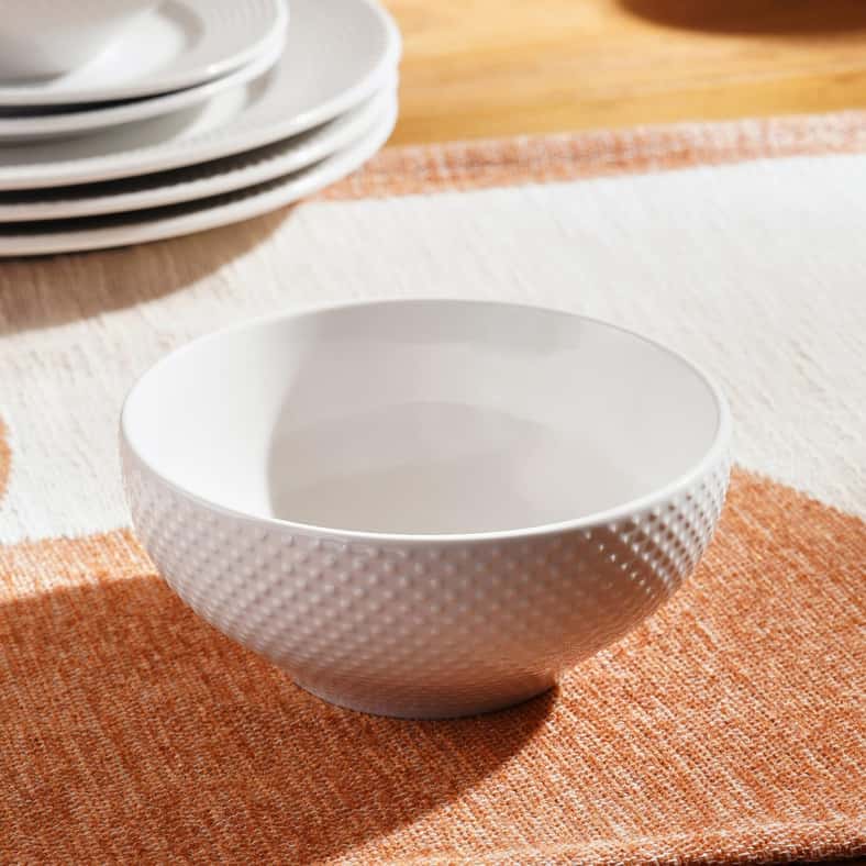 Pan Home طقم عشاء من البورسلين 12 قطعة مرقط - أبيض - Image 4