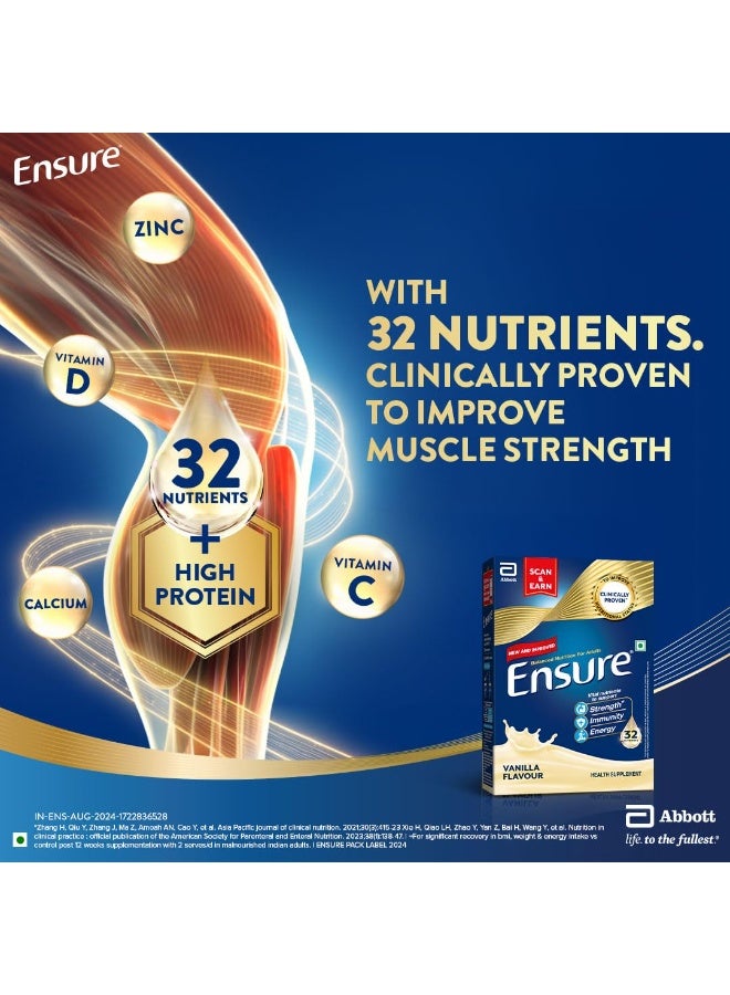 Ensure No 1 Nutritional Supplement Drink in the world 32 nutrients High Protein,Calcium,Vit D, Vanilla 1.9kg - Image 5