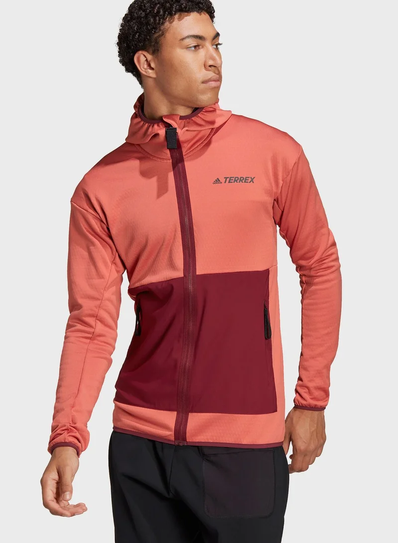Adidas Terrex Tech Light Hooded Hiking Jacket