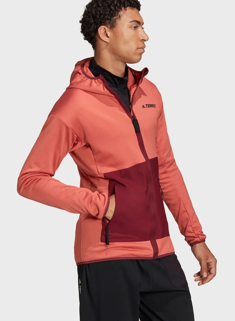 Adidas Terrex Tech Light Hooded Hiking Jacket