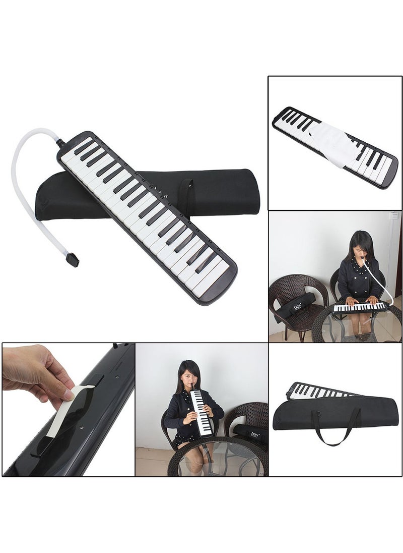 Generic Professional Mouth Piano Melodica Instrument - Mouth Keyboard Piano Organ Melodica Set w/Mouthpiece Tube Accessories for Beginner or Band -(Black)  - Image 4