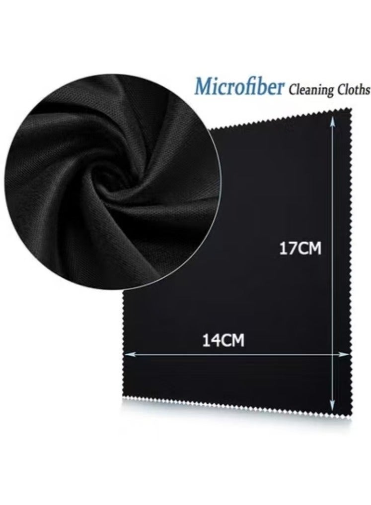 Captaintech 20 Pieces Microfiber Cleaning Cloths 14*17CM Screen Cleaning Cloths for Smart Phones Laptops Tablets Lens LCD Monitor TV Camera Eyeglasses Optical Cleaning Cloths (Black+Gray)  - Image 2