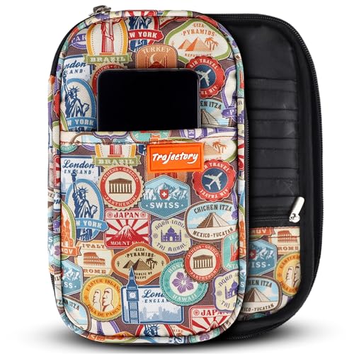 Trajectory Travel Polyester Passport and Card Holder and Wallet Organiser Case for Daily Use and International Trip for Men's and Women's (Monument), Multicolor - Image 1