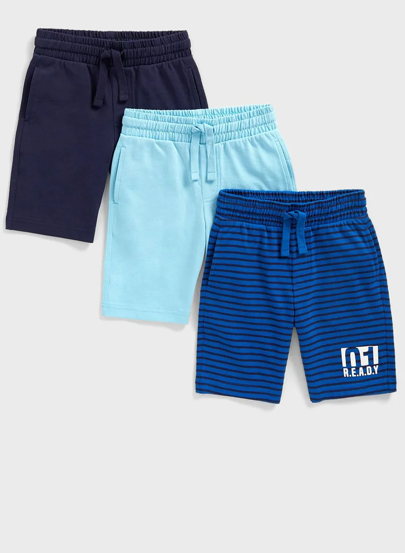 mothercare Youth 3 Pack Assorted Shorts
