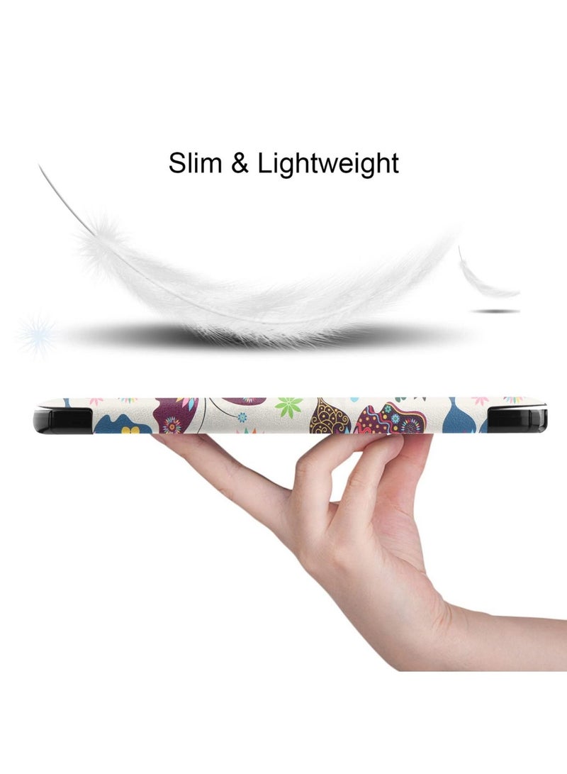 حافظة ذكية بغطاء صلب لهاتف Nokia T20 Tablet Case 10.4 Inch 2021 Butterfly