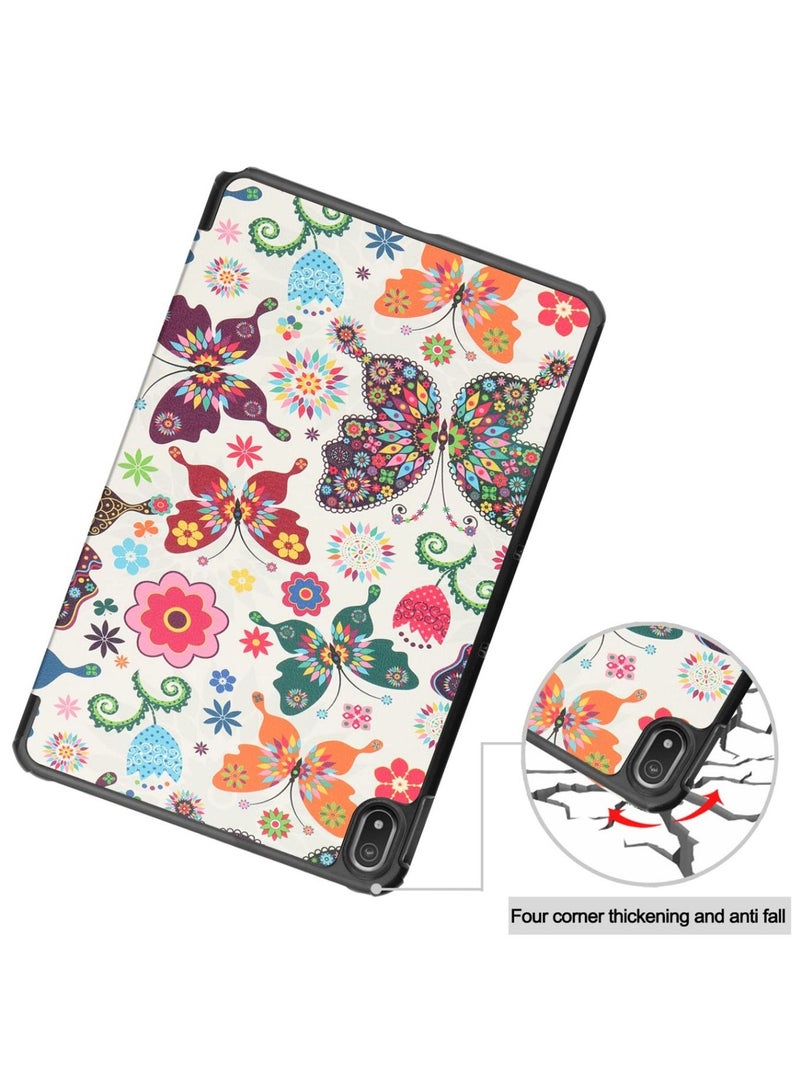 حافظة ذكية بغطاء صلب لهاتف Nokia T20 Tablet Case 10.4 Inch 2021 Butterfly