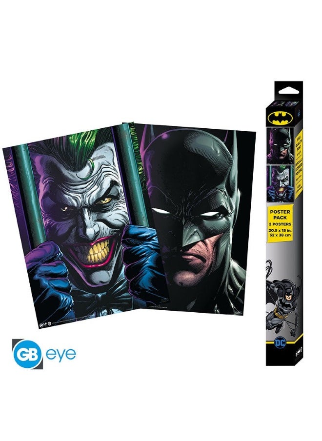 Abysse Corp DC COMICS - Set 2 Chibi Posters - Batman and Joker (52 x 38) 