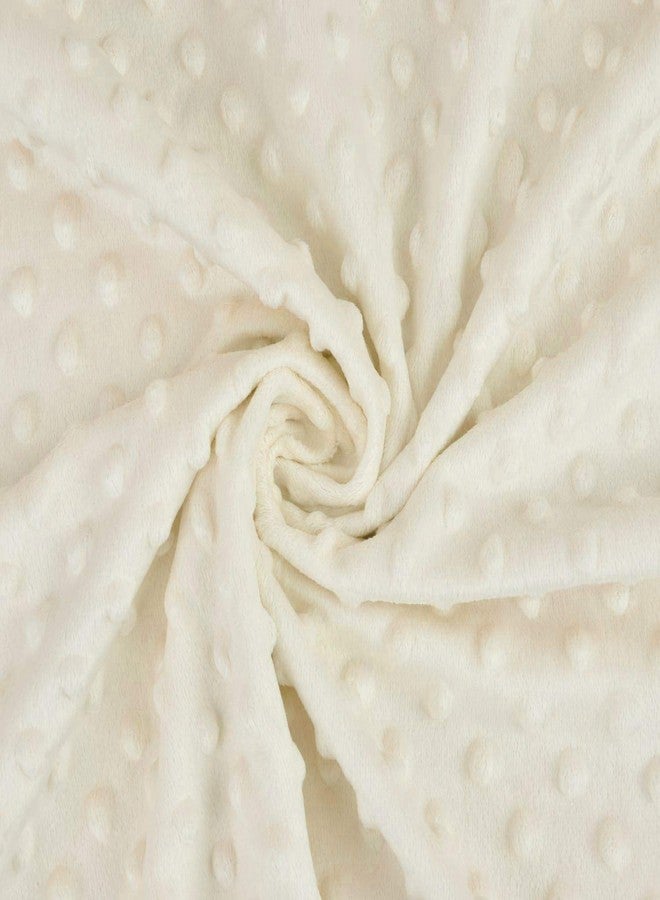 TL Care Minky Dot Chenille 4 Piece Toddler Bedding Set, Cream, for Boys and Girls - Image 3