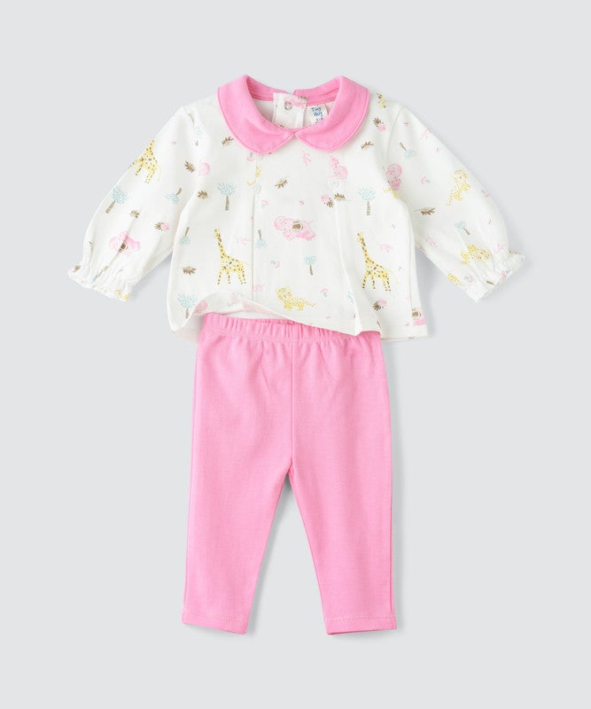 Tiny Hug NEWBORN GIRLS 2 PCS SET LONG SLEEVE - Image 2