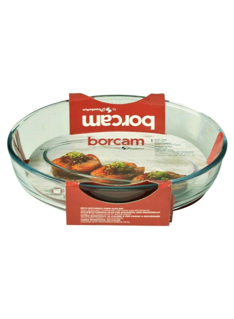 Borcam Glass Baking Oval Dish - Image 1