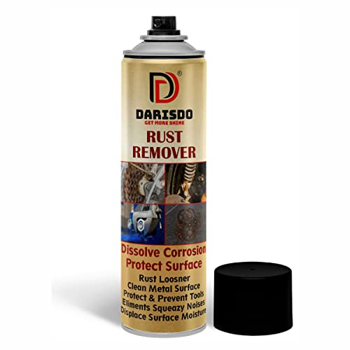 Darisdo Multi-Purpose Rust Remover Rust Inhibitor Derusting Spray, Rustout Instant Remover Spray, Anti Rust Inhibitor Derusting Spray (500 ml), Clear - Image 1