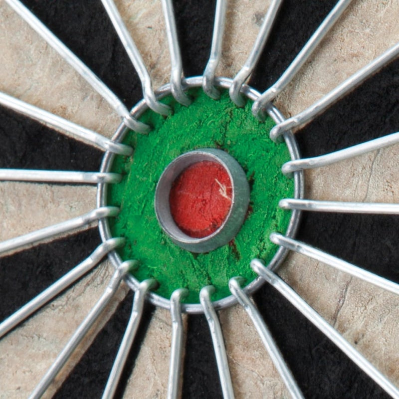 Viper by GLD Products Shot King Regulation Bristle Steel Tip Dartboard Set with Bullseye Metal Radial Spider Wire Compressed Sisal Board with Rotating Number Ring Includes 6 Darts Black - Image 5