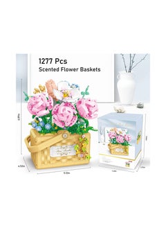 SYOSI Flower Bouquet Building Kit Bonsai Rose Basket, Flower Building Block Set for 6+ Kids, Gift for Children, Friends, Families  - Image 3