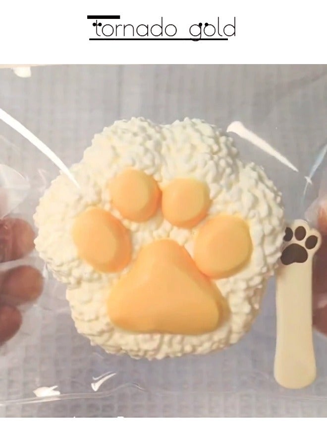 تورنيدو جولد القط باو رايس عجنه كرة ضغط لعبة محاكاة السيليكون بطيء ارتداد لعبة - Image 2