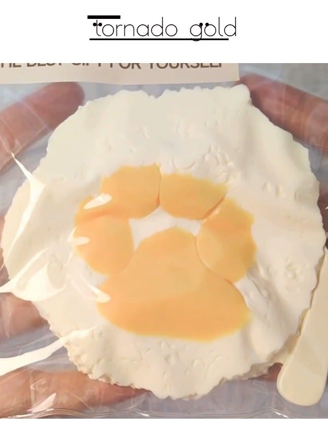 تورنيدو جولد القط باو رايس عجنه كرة ضغط لعبة محاكاة السيليكون بطيء ارتداد لعبة - Image 3