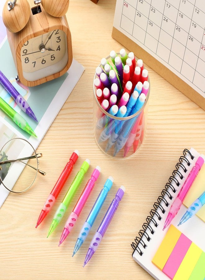 Fuyoooo 100 Pcs Mini Mechanical Pencils Automatic Pencils with Erasers 0.7 mm Small Point for Writing Drawing Sketching Home Office School Supplies - Image 3
