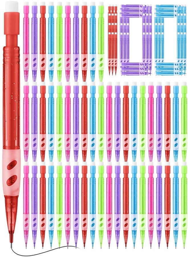 Fuyoooo 100 Pcs Mini Mechanical Pencils Automatic Pencils with Erasers 0.7 mm Small Point for Writing Drawing Sketching Home Office School Supplies - Image 1