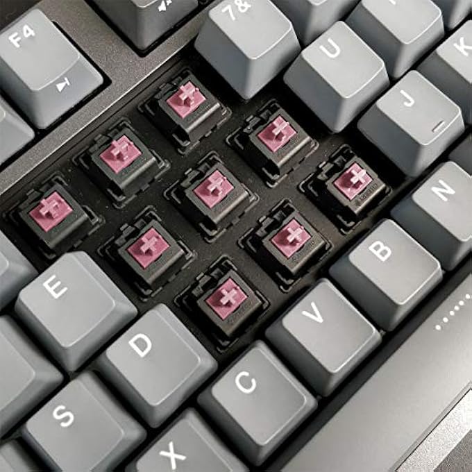 DURGOD TAURUS K320 TKL MECHANICAL GAMING KEYBOARD - 87 KEYS - DOUBLE SHOT PBT - NKRO - USB TYPE C (CHERRY SILENT RED, SPACE GREY) - Image 2