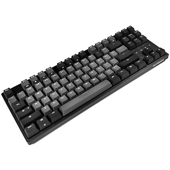 DURGOD TAURUS K320 TKL MECHANICAL GAMING KEYBOARD - 87 KEYS - DOUBLE SHOT PBT - NKRO - USB TYPE C (CHERRY SILENT RED, SPACE GREY) - Image 1