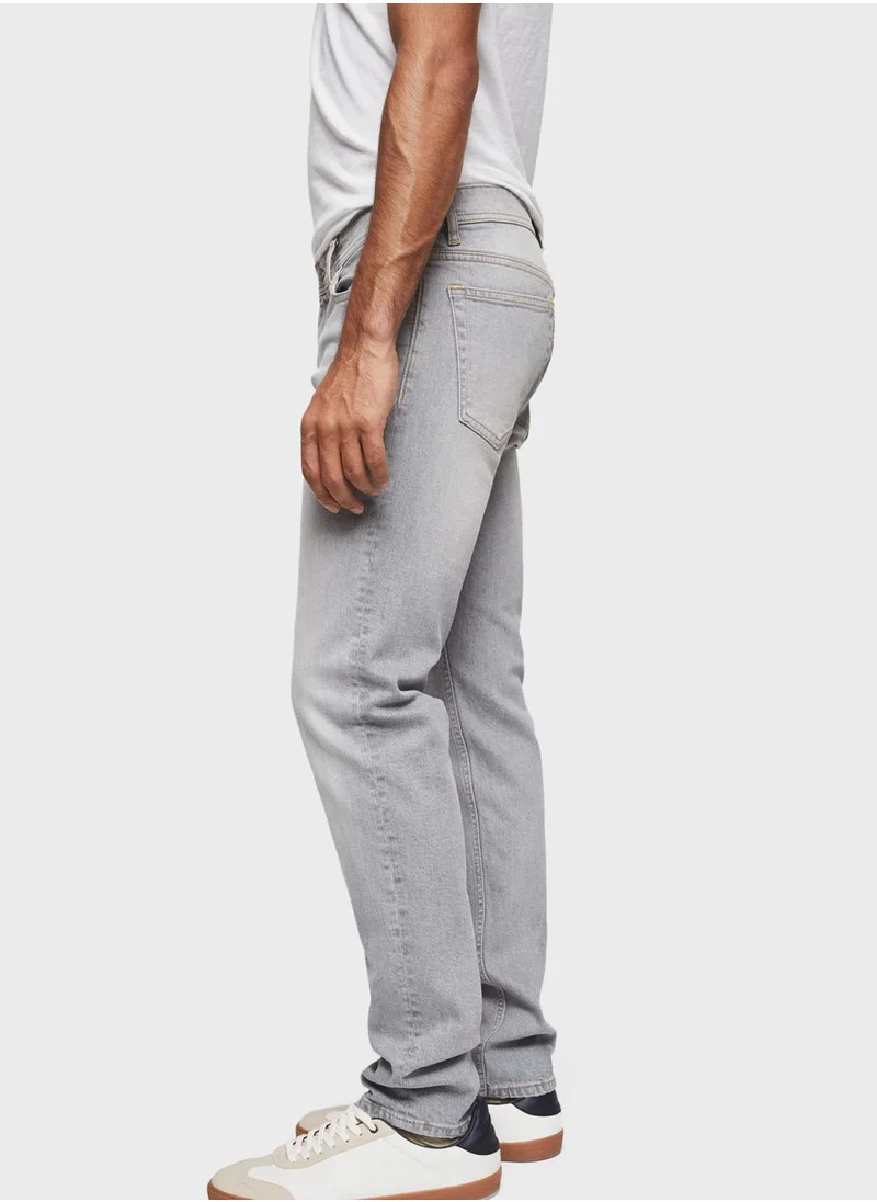 Mango Man Rise Wash Straight Fit Jeans