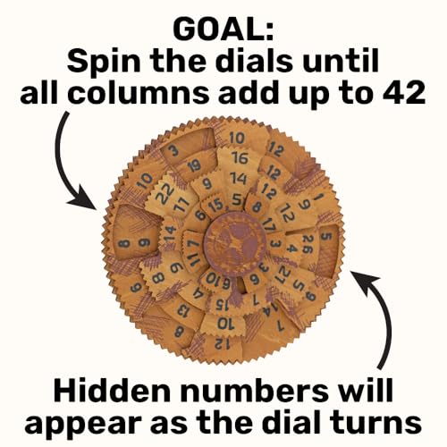 Project Genius Grecian Computer Mechanical Math Puzzle, Wooden Brainteaser Gift for History Buffs and Smart Kids, Teens, and Adults - True Genius Series Inspired by The Ancient Antikythera Mechanism - Image 5