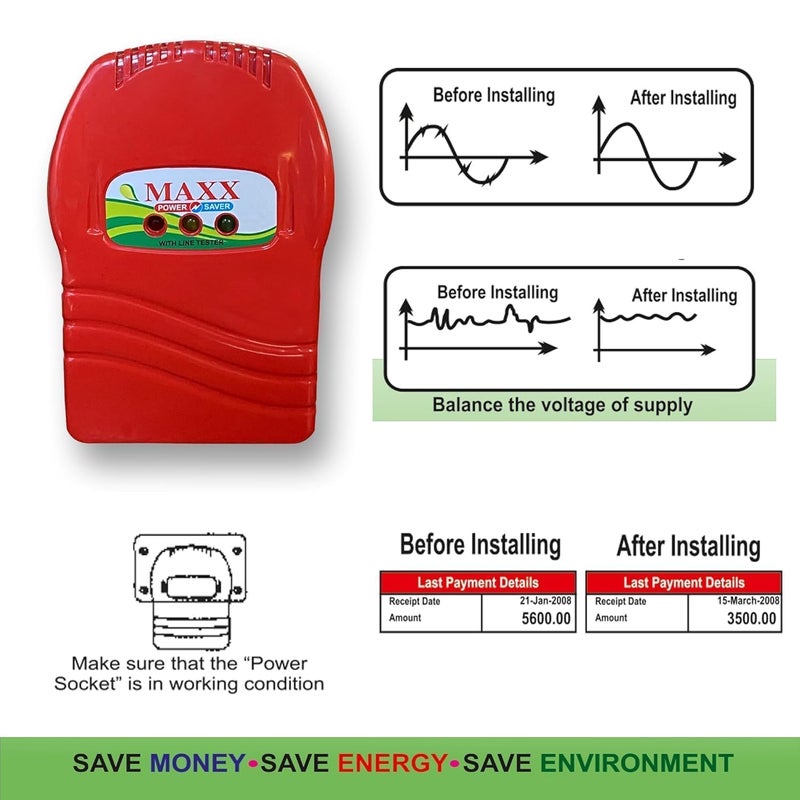 OZIX Super MAXX Pack of 1 (Power Saver and Money Saver) Save Upto 40% Electricity Bill Everyday | 3D Hologram Original Tested Product | The Superior, Digital & Powerful Electricity Saver Device (Pack of 1) - Image 5